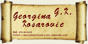 Georgina Košarović vizit kartica